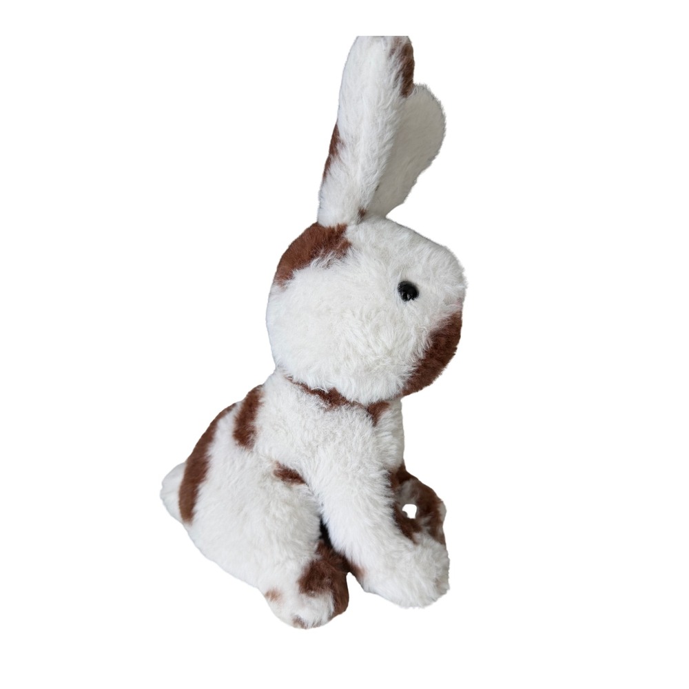 Animal Adventure Brown White Spotted Bunny Rabbit Plush Stuffed Animal 8" - Picture 4 of 6